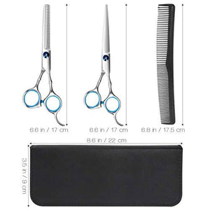 Hair Cutting Shears Kit by St. Mege- Includes All You Need for DIY Haircuts