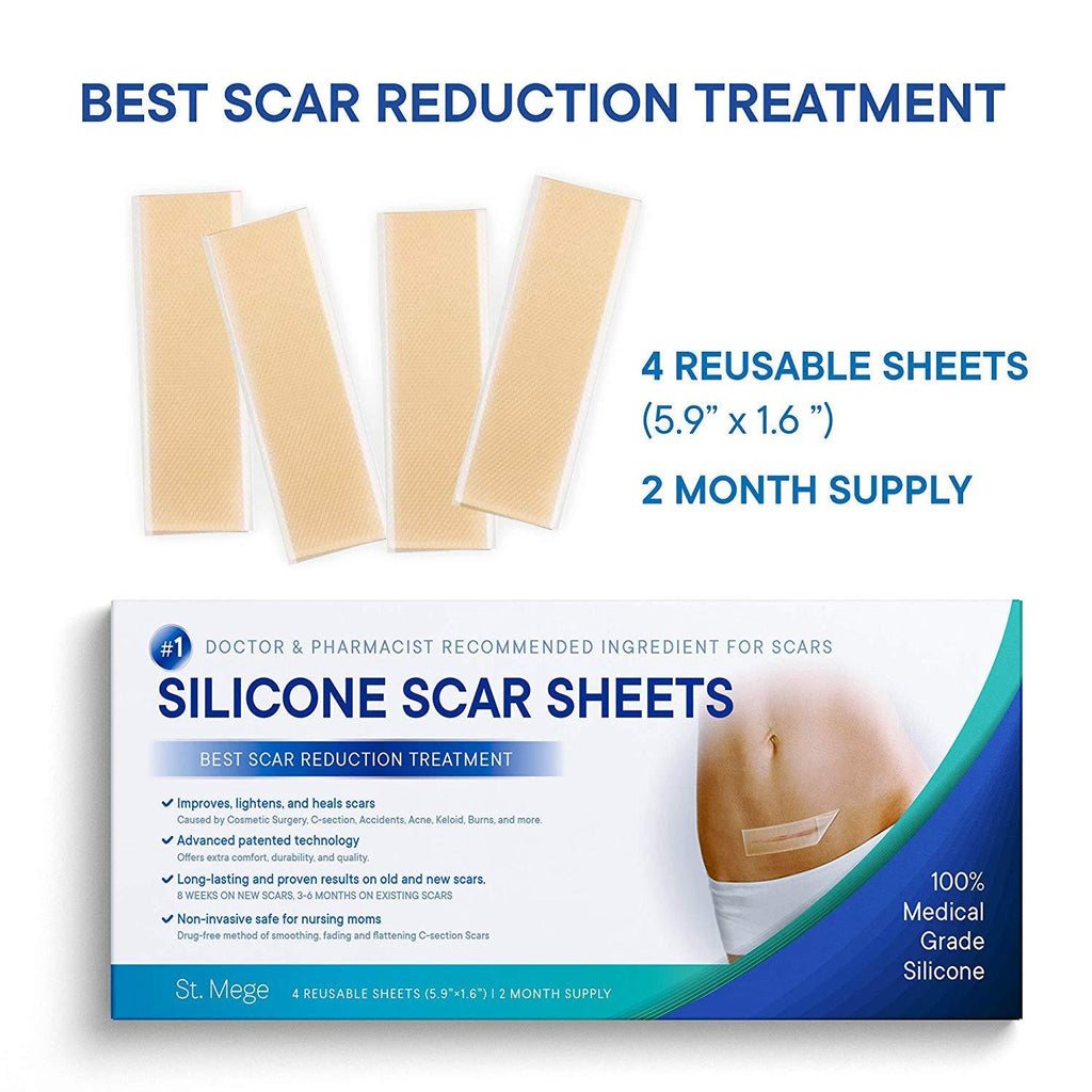 Scar Removal Sheets, Silicone Scar Sheets Restore Delicate Skin